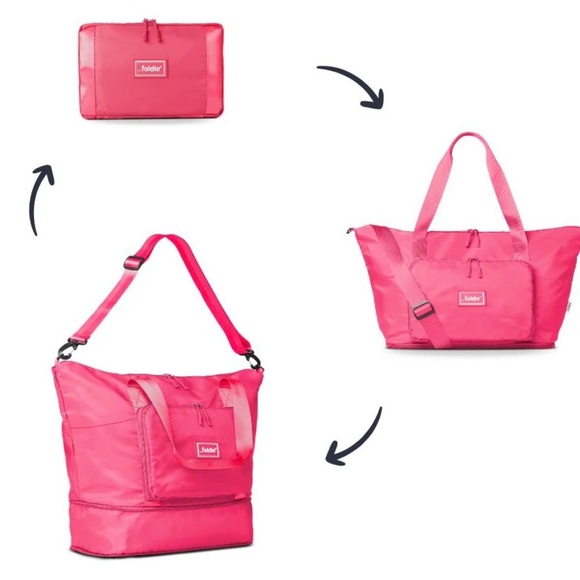 NWT Foldie Travel Tote - Pink - Picture 2 of 9